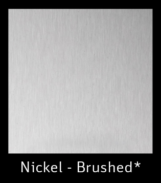 Nickel Brushed *Not round
